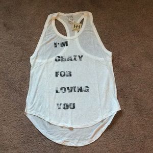 NWT Haute Hippie Racerback Tank Top